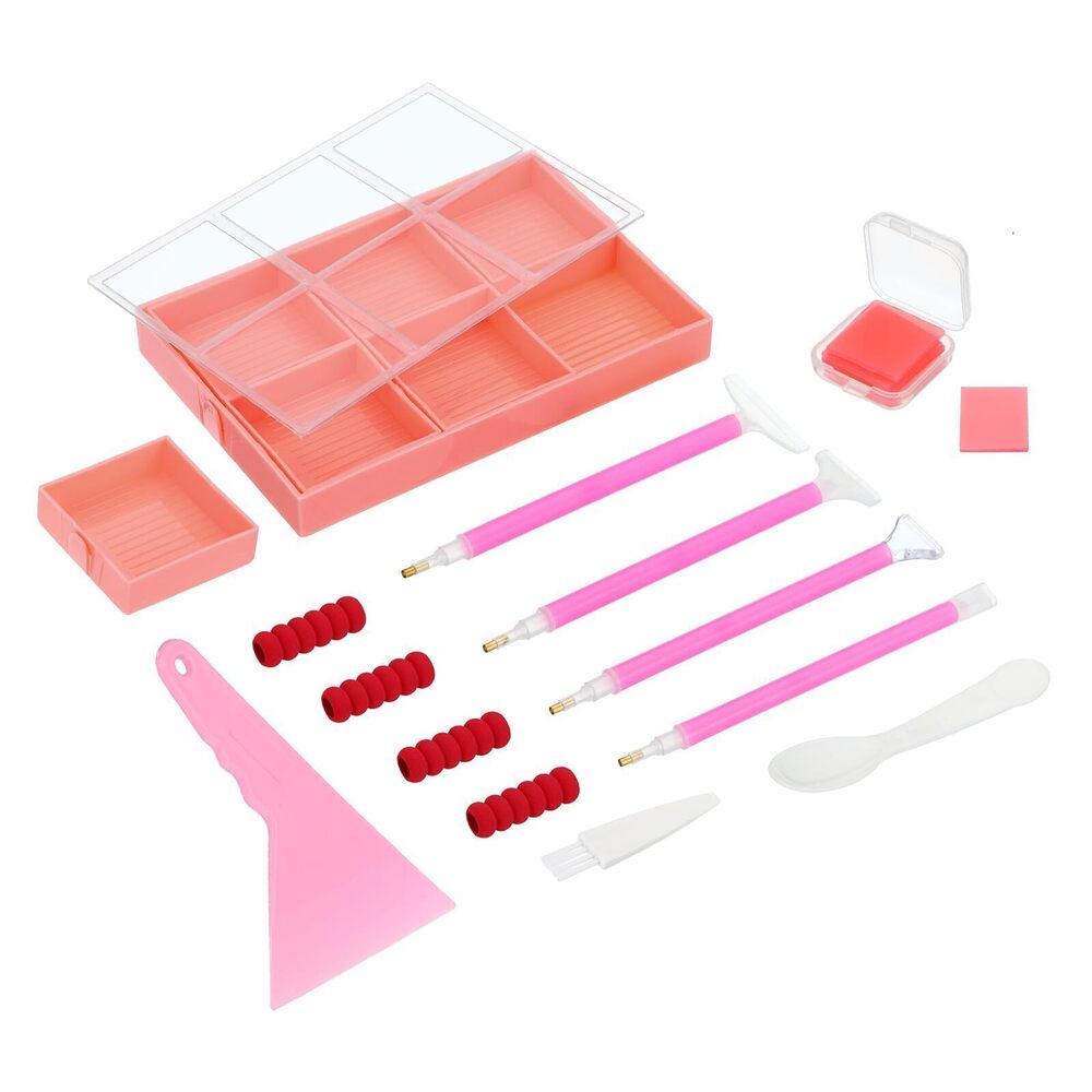 2352 Diamond Painted Tray, 26PCS Diamond Painted Accessories Organizer Kits